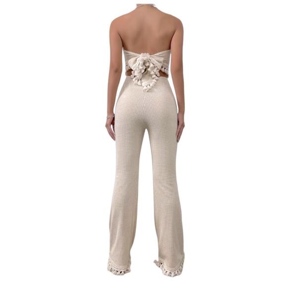 SALANT Women's Two-Piece Suit - Solid Tube Top & Pants Set Size Small - Picture 6 of 8